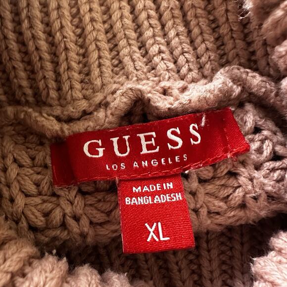Guess sweater Chucky ribs Women XL Blush Cotton Blend Zip arm - Picture 14 of 16
